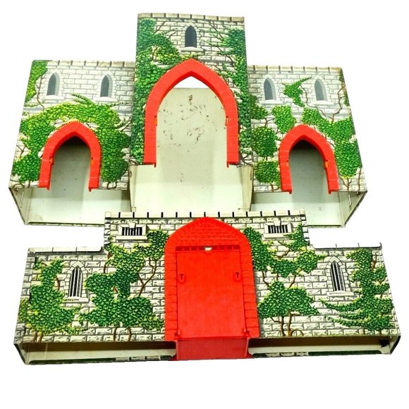 Vintage 1950's Louis Marx Medieval Castle Fort~FRONT PART ONLY - Picture 2 of 5